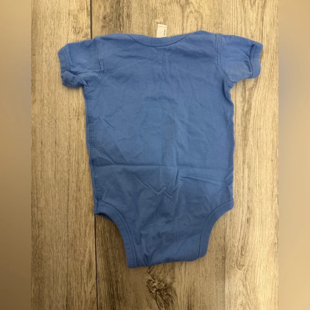 Blue and Red Bodysuit with Playful Lobster Design